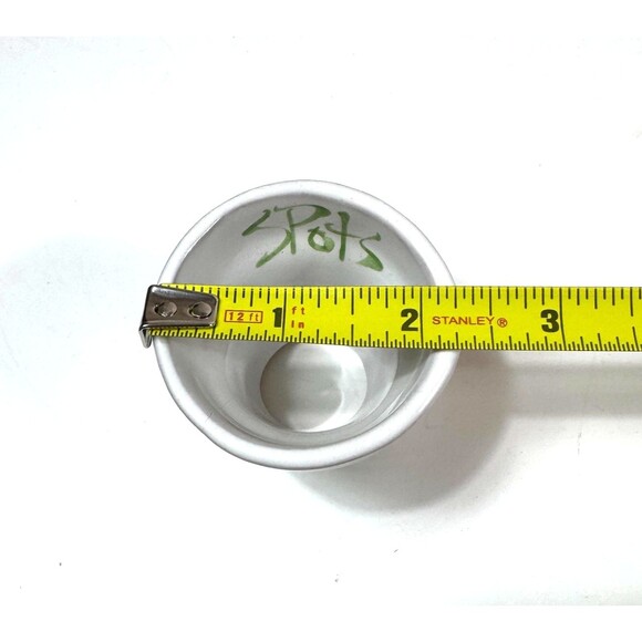 Flower Pot Napkin Holder Rings Glazed Terracotta Pink White Green Set of 3 - Picture 7 of 9